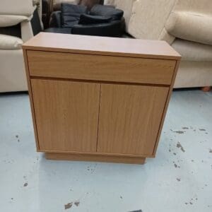 Wooden Cabinet with Drawer and Double Doors