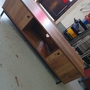 Long wooden TV unit