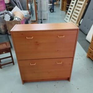 Large wooden shoe rack