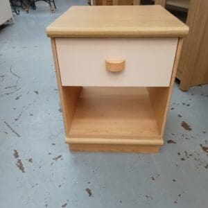 White Drawer Bedside Table