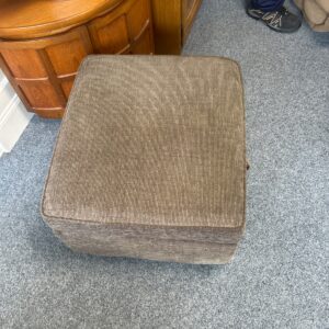 Brown Cord Ottoman Storage Unit