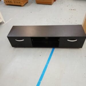 Long Black TV Unit
