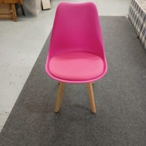 Pink Plastic Dining Chair
