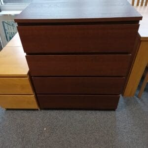 Dark Wood Effect Chest of Drawer