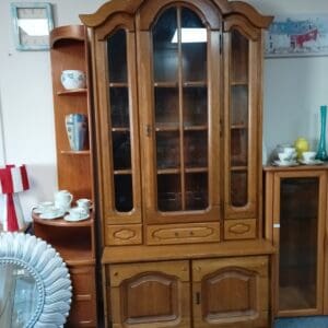 Vintage Wooden China Cabinet