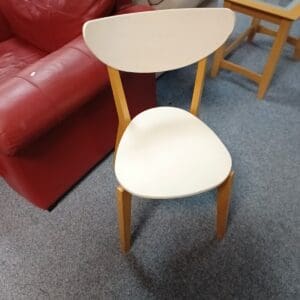 White Wooden Dining Chair