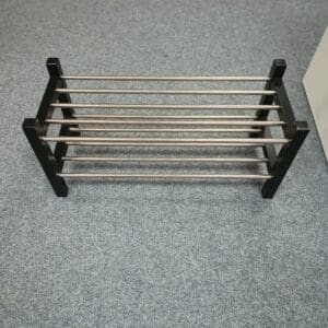 Black Shoe Rack with Multiple Shelf