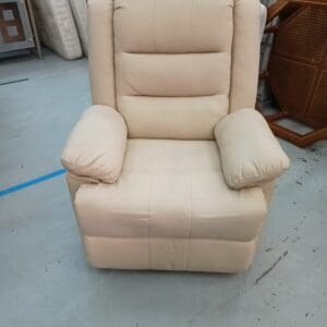 Cream Recliner Armchair