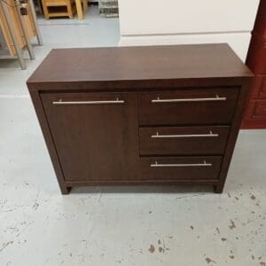 Dark wood effect sideboard